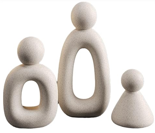 Modern Sculptures Home Decorative Accents TV Stand Bookshelf Knick Knacks Gifts for Shelves Statues for Home Decor Living Room